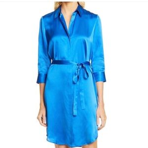 L’AGENCE | Cobalt Blue Addison Shirt Dress